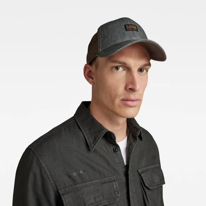 Accessories Men GStar RAW Denim Baseball Trucker Cap Raw Denim