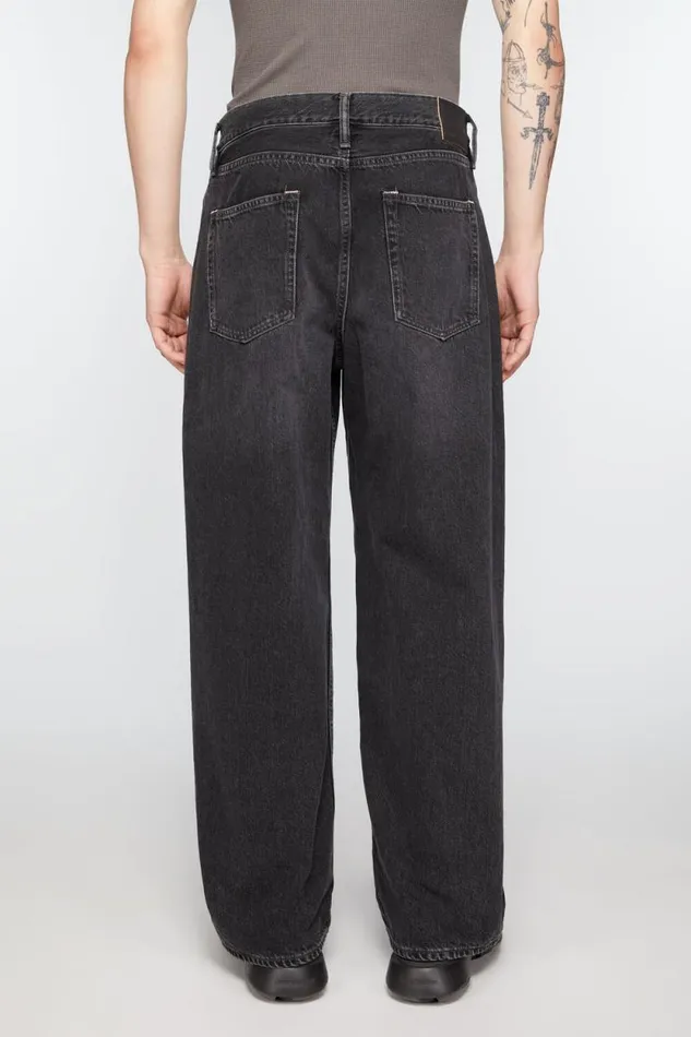 Acne Studios Baggy Fit Jeans 8211 1981M Black Man Jeans