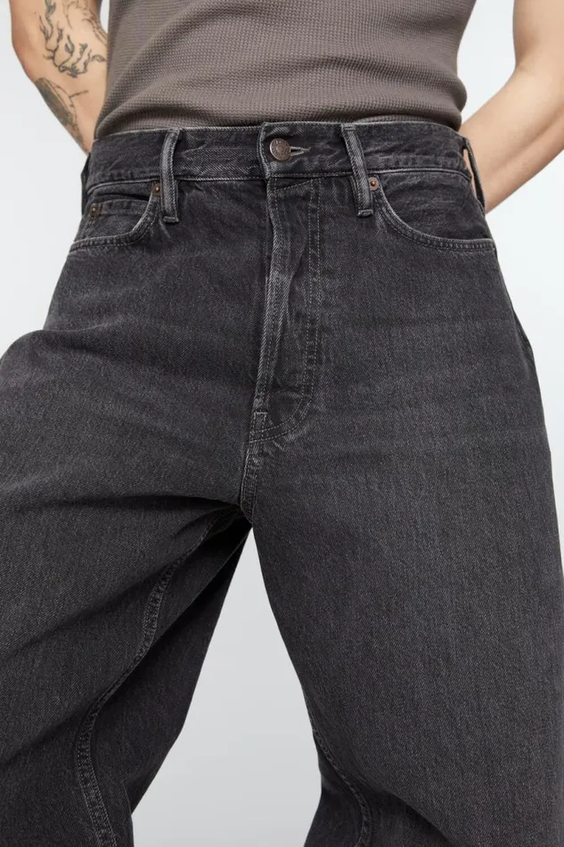 Acne Studios Baggy Fit Jeans 8211 1981M Black Man Jeans