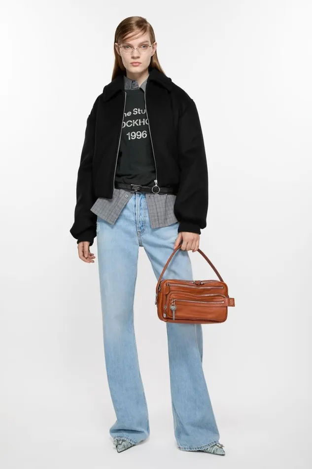 Acne Studios Bomber Jacket Black Woman Outerwear