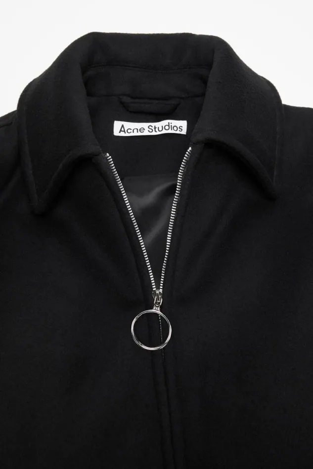 Acne Studios Bomber Jacket Black Woman Outerwear