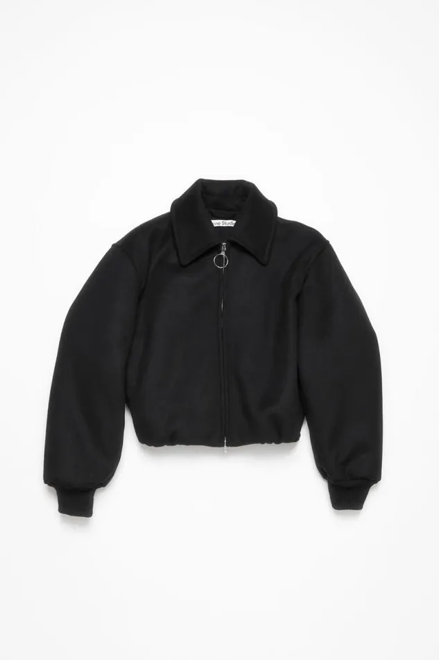 Acne Studios Bomber Jacket Black Woman Outerwear