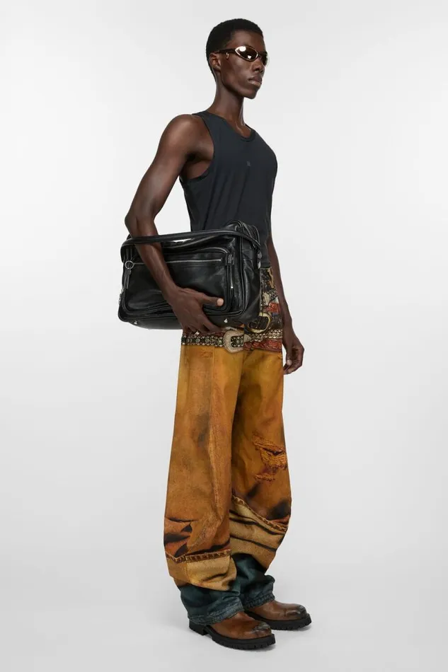 Acne Studios Camero Shoulder Bag Black Man Bags