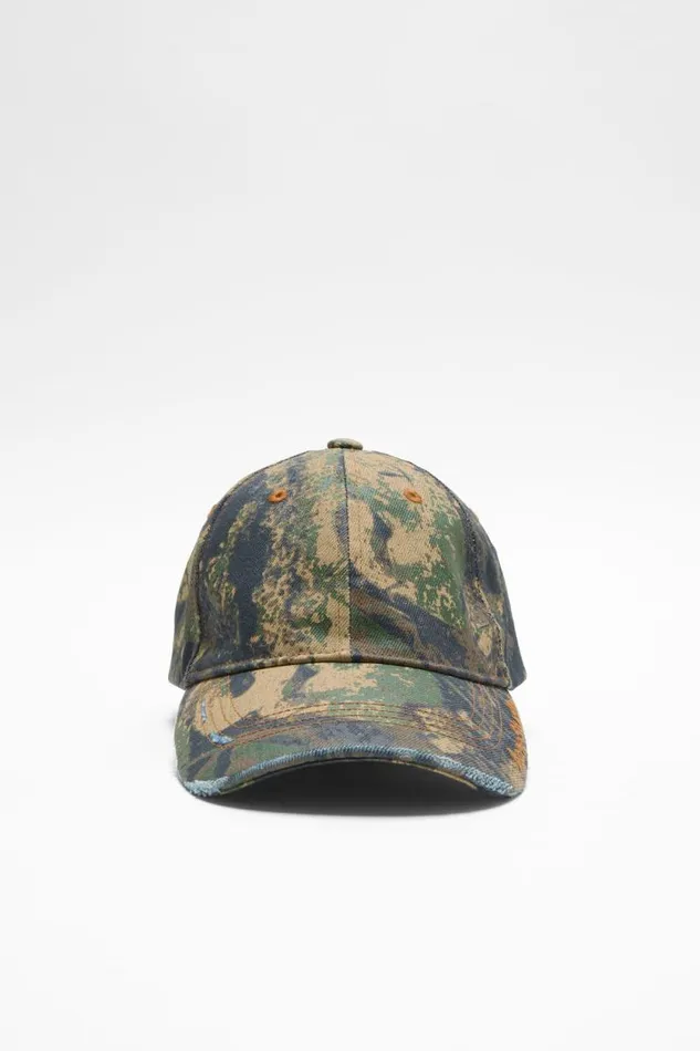 Acne Studios Cotton Ripstop Cap Brown Man Hats