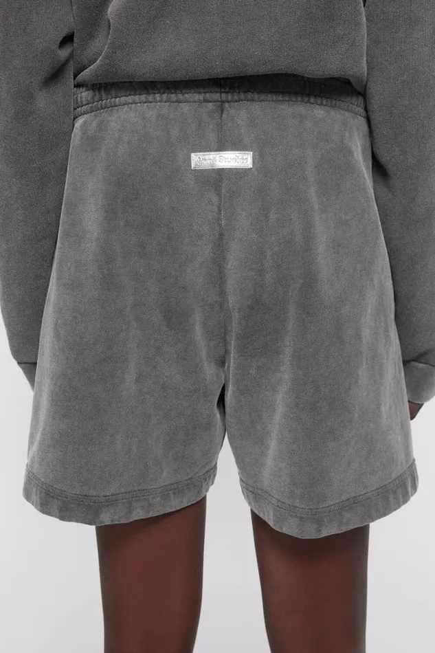 Acne Studios Cotton Shorts Faded Black Woman Shorts