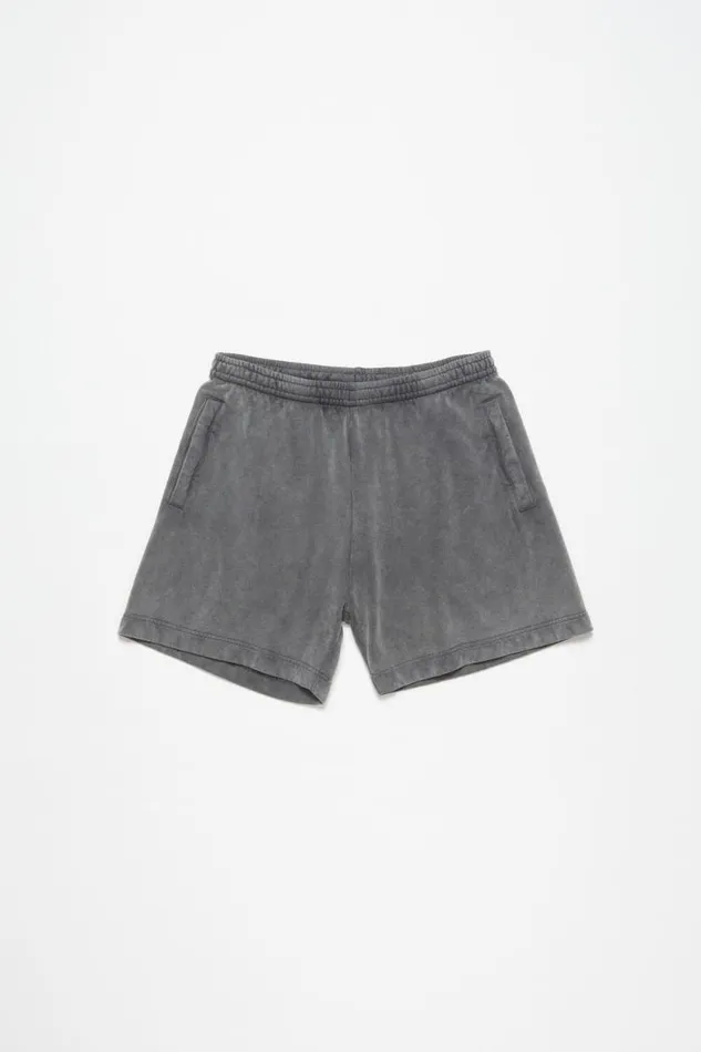 Acne Studios Cotton Shorts Faded Black Woman Shorts
