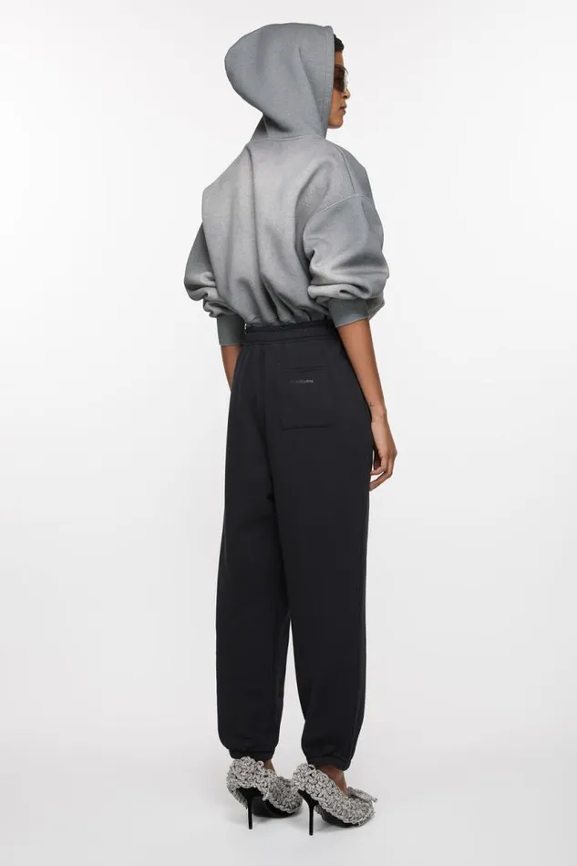 Acne Studios Cotton Sweatpants Black Woman Trousers