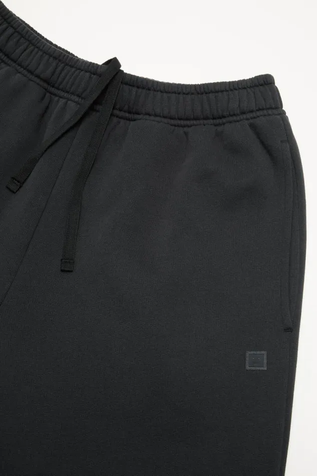 Acne Studios Cotton Sweatpants Black Woman Trousers
