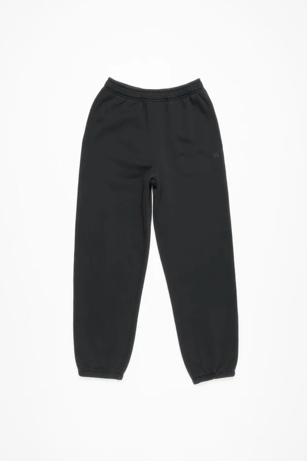 Acne Studios Cotton Sweatpants Black Woman Trousers