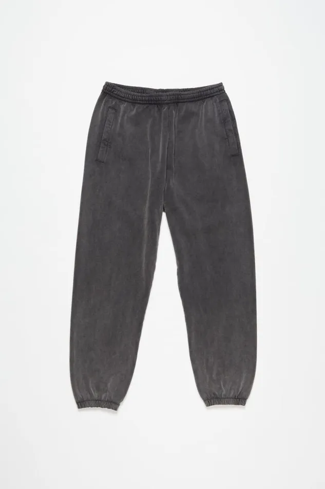 Acne Studios Cotton Sweatpants Faded Black Man Trousers