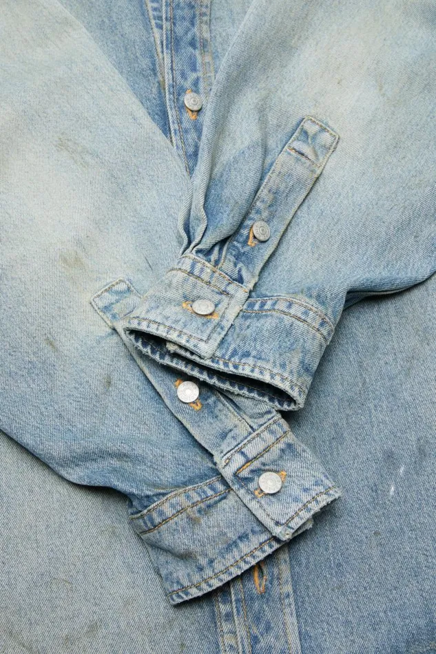 Acne Studios Denim Buttonup Shirt Light Blue Woman Shirts and Blouses