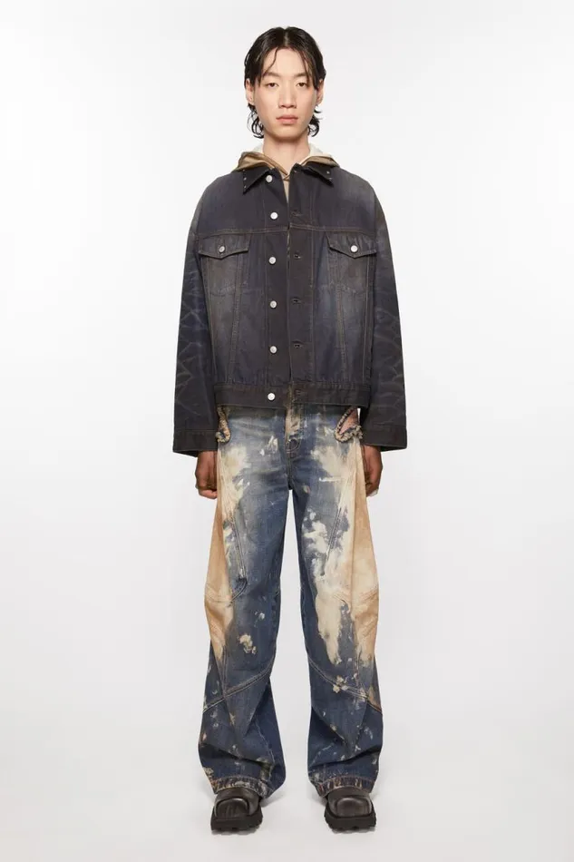 Acne Studios Denim Jacket 8211 Oversized Fit Dark Blue Man Outerwear