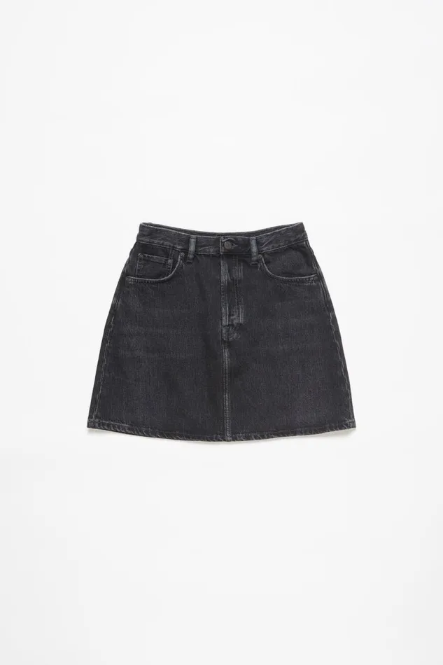 Acne Studios Denim Skirt Black Woman Skirts