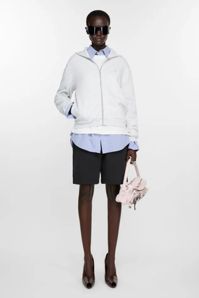 Acne Studios Fleece Shorts Black Woman Shorts