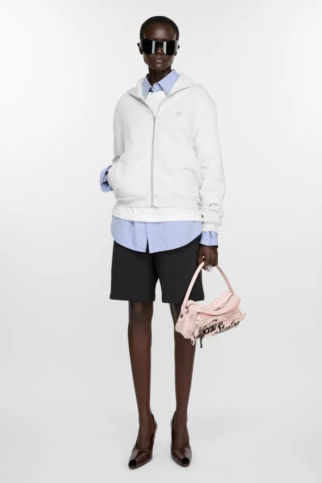 Acne Studios Fleece Shorts Black Woman Shorts
