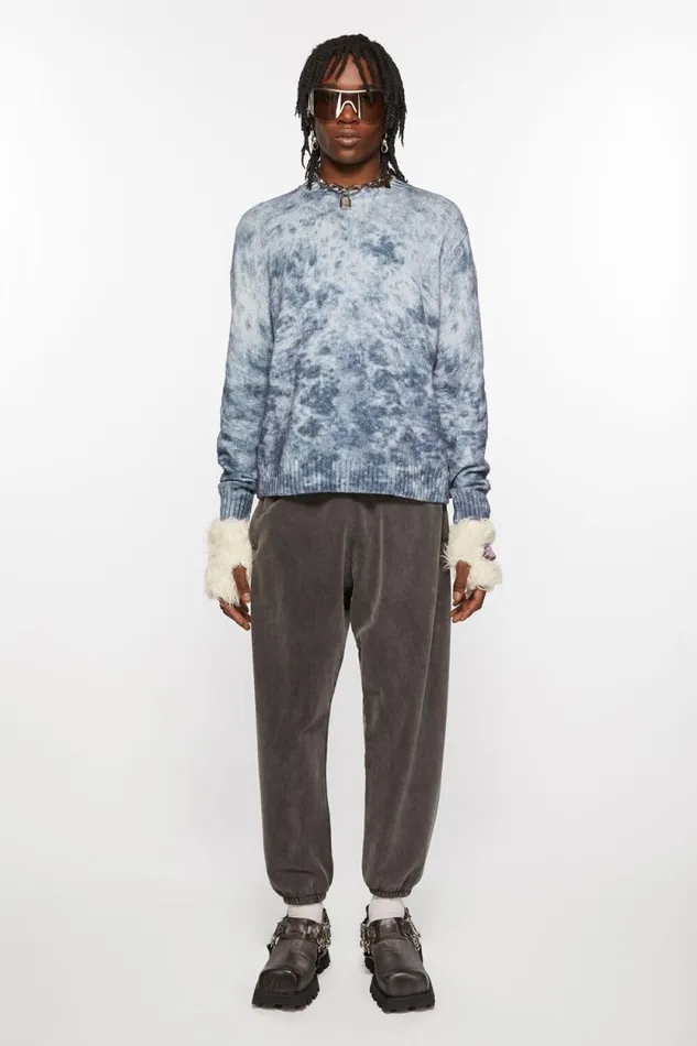 Acne Studios Fluffy Mittens White Woman Other Accessories
