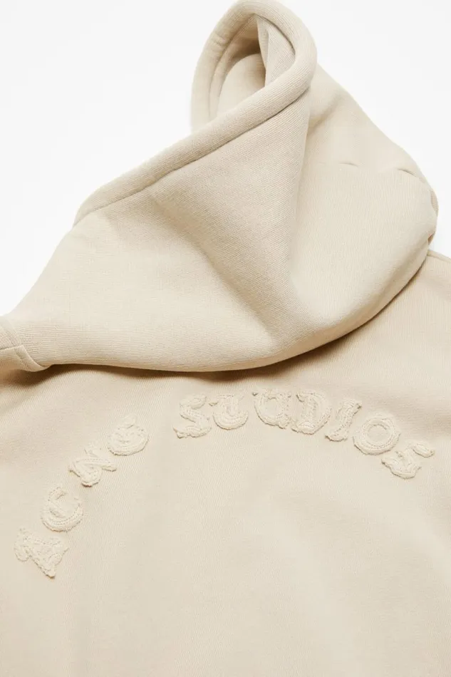 Acne Studios Hooded Zipper Sweater Faded Grey Woman Sweatshirts