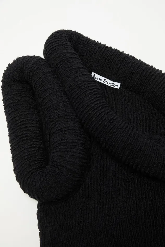 Acne Studios Knit Blouse Black Woman Knitwear