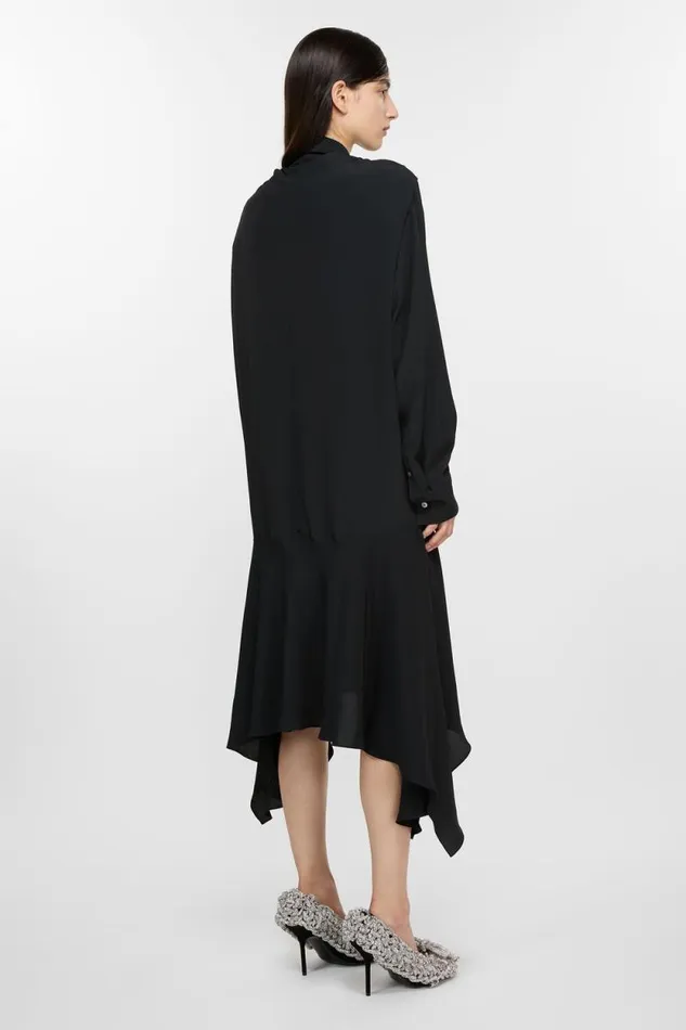 Acne Studios Layered Dress Black Woman Dresses