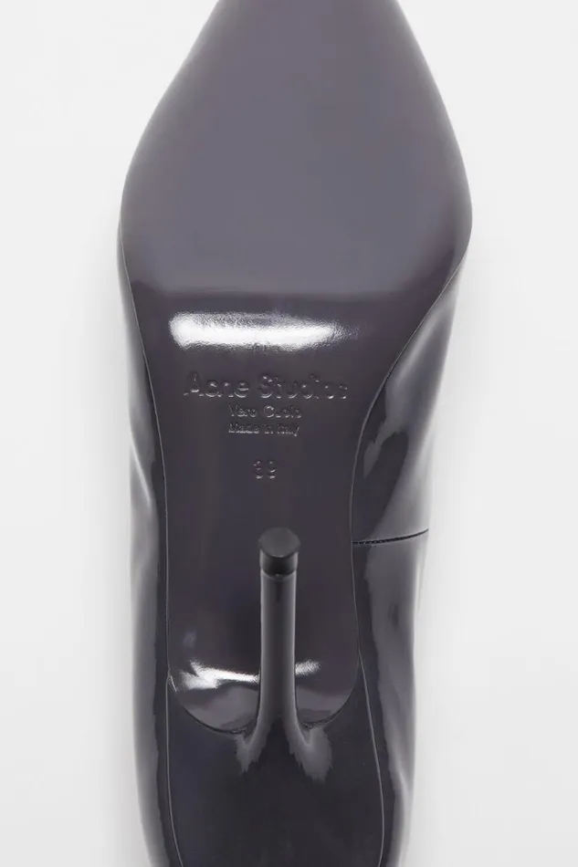 Acne Studios Leather Heel Pump Anthracite Grey Woman Shoes