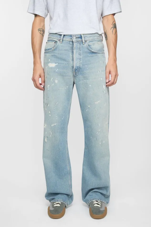 Acne Studios Loose Fit Jeans 8211 2021M Light Blue Man Jeans