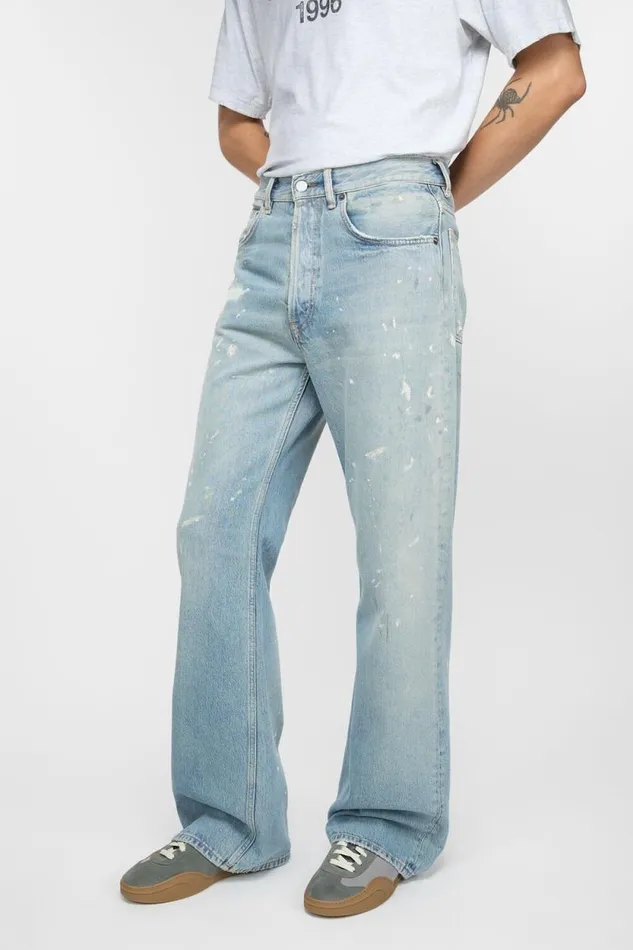 Acne Studios Loose Fit Jeans 8211 2021M Light Blue Man Jeans