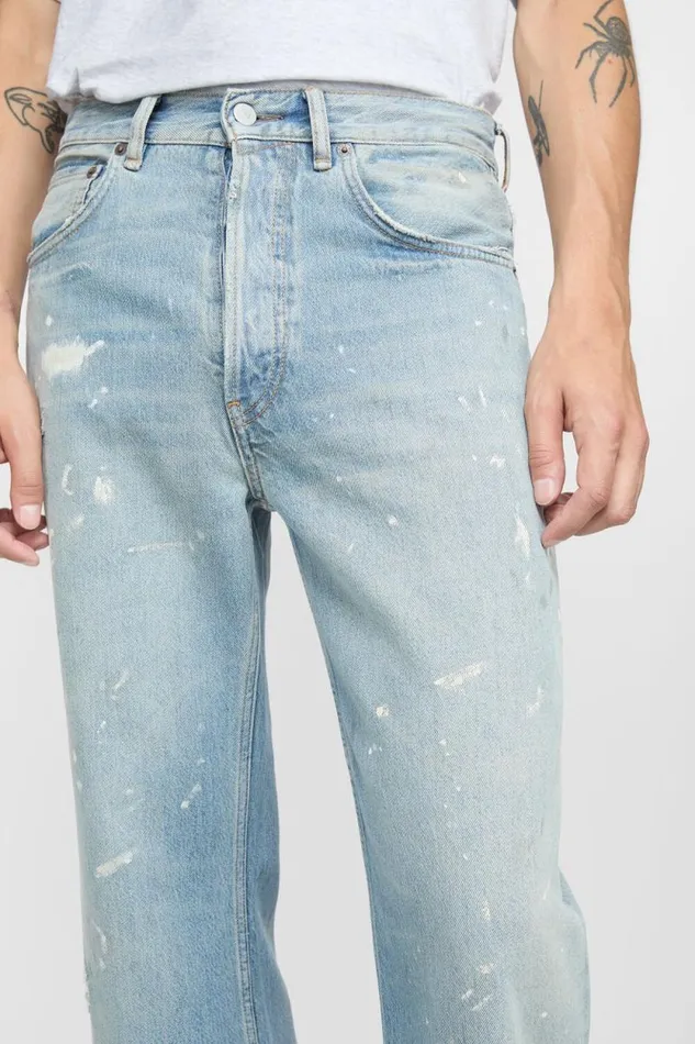 Acne Studios Loose Fit Jeans 8211 2021M Light Blue Man Jeans