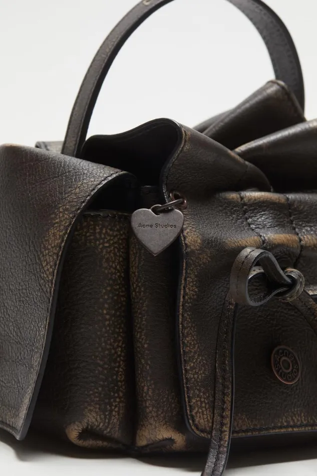 Acne Studios Multipocket Mini Bag Dark Brownbeige Man Bags