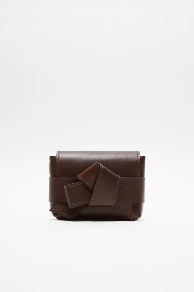 Acne Studios Musubi Mini Crossbody Bag Dark Brown Woman Bags