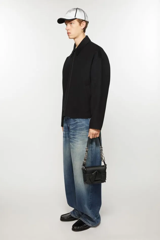 Acne Studios Musubi Shoulder Bag Black Man Bags