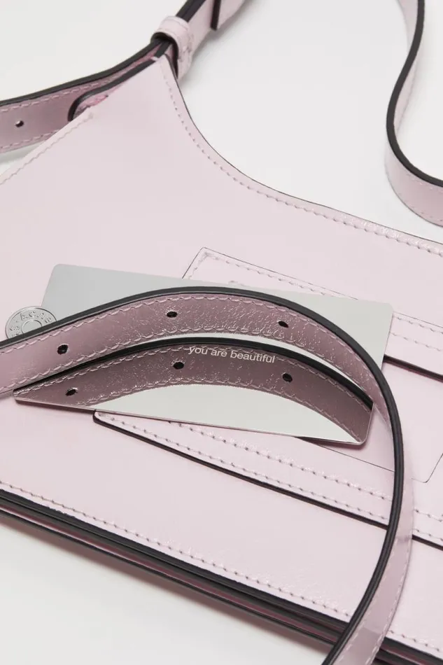 Acne Studios Platt Mini Shoulder Bag Baby Pink Man Bags