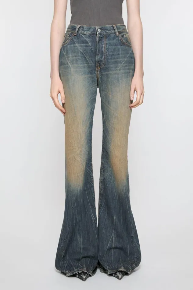 Acne Studios Regular Fit Jeans 8211 2024F Dark Blue Woman Jeans