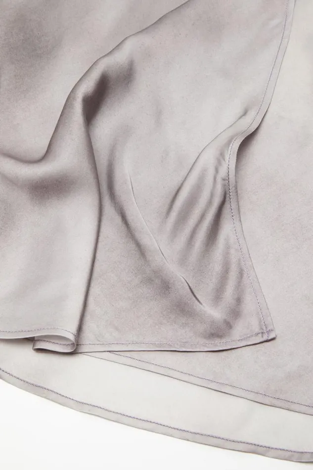 Acne Studios Satin Wrap Skirt Multi Grey Woman Skirts