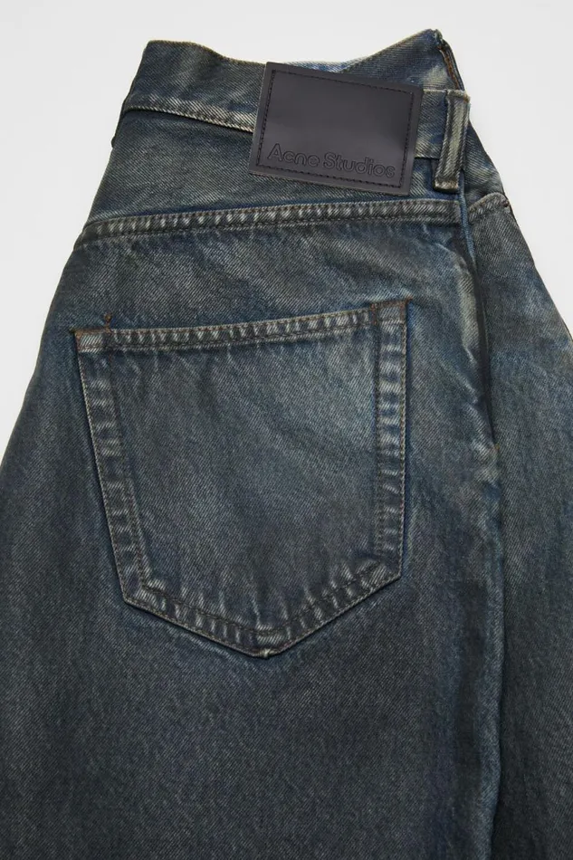 Acne Studios Super Baggy Fit Jeans 8211 2023 Blackmid Blue Man Jeans