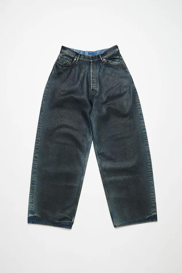 Acne Studios Super Baggy Fit Jeans 8211 2023 Blackmid Blue Man Jeans