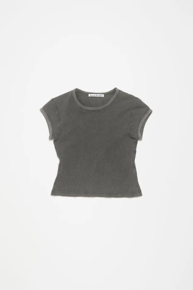 Acne Studios Tshirt 8211 Fitted Unisex Fit Faded Grey Woman Tshirts