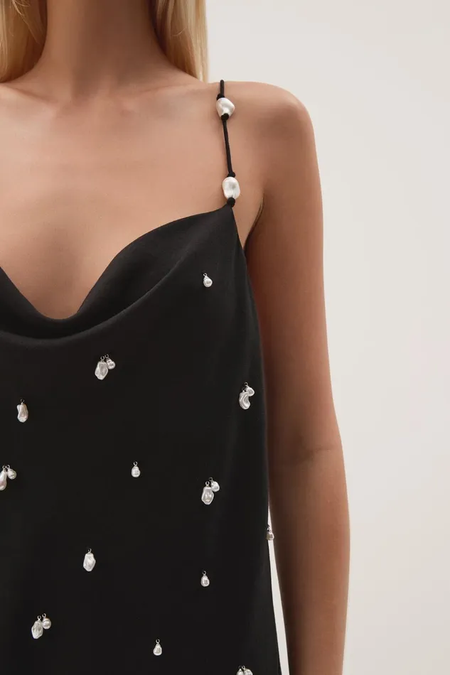 Aje Dresses Akoya Mini Dress Black 8211 Women Aje Dresses Akoya Mini Dress Black 8211 Women