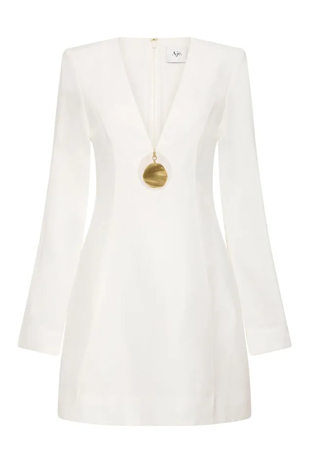 Aje Dresses Bettina Pendant Mini Dress Ivory 8211 Women Aje Dresses Bettina Pendant Mini Dress Ivory 8211 Women