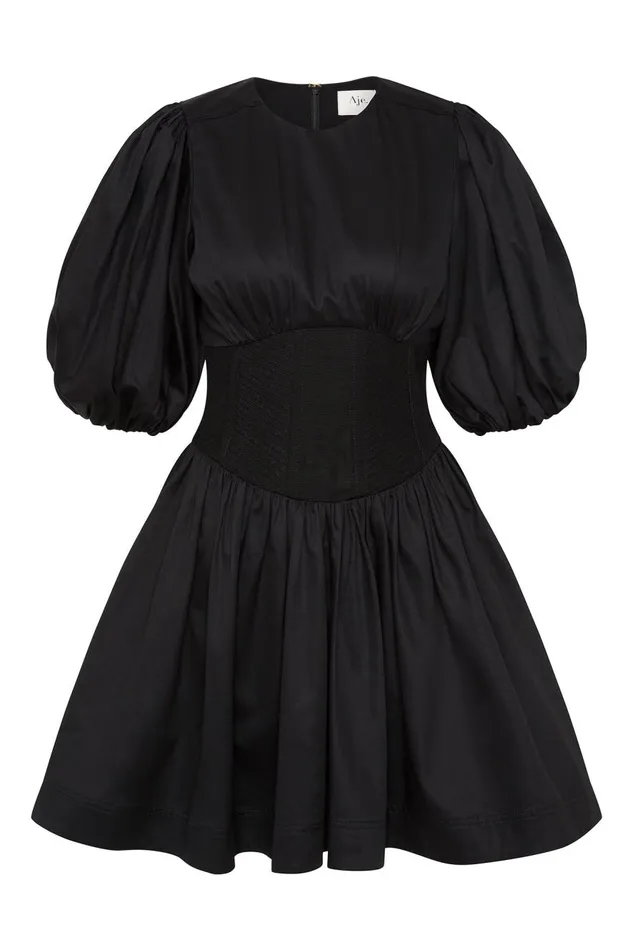 Aje Dresses Billie Corded Mini Dress Black 8211 Women Aje Dresses Billie Corded Mini Dress Black 8211 Women