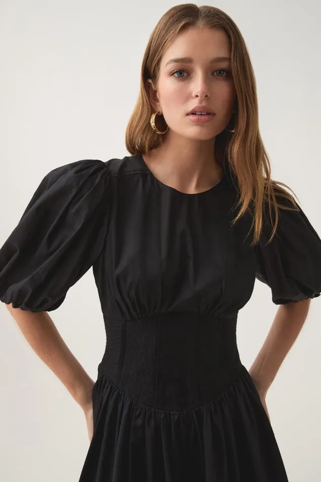 Aje Dresses Billie Corded Mini Dress Black 8211 Women Aje Dresses Billie Corded Mini Dress Black 8211 Women