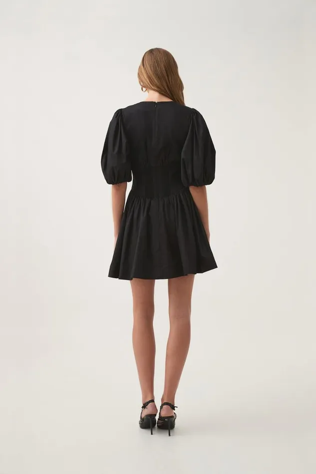 Aje Dresses Billie Corded Mini Dress Black 8211 Women Aje Dresses Billie Corded Mini Dress Black 8211 Women