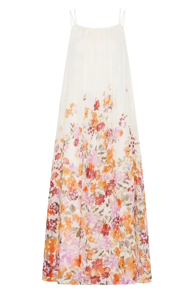 Aje Dresses Boeri Border Print Midi Dress Flora Natura 8211 Women Aje Dresses Boeri Border Print Midi Dress Flora Natura 8211 Women