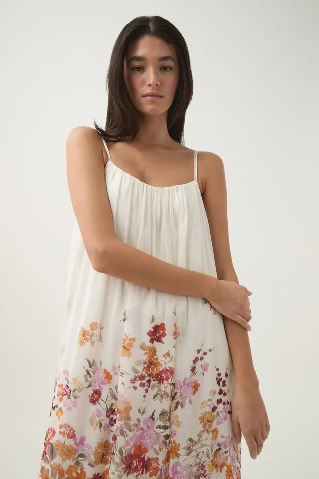 Aje Dresses Boeri Border Print Midi Dress Flora Natura 8211 Women Aje Dresses Boeri Border Print Midi Dress Flora Natura 8211 Women
