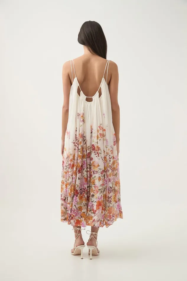 Aje Dresses Boeri Border Print Midi Dress Flora Natura 8211 Women Aje Dresses Boeri Border Print Midi Dress Flora Natura 8211 Women