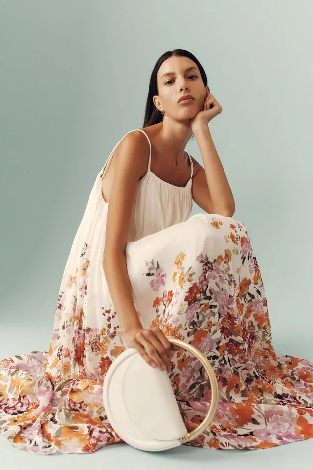 Aje Dresses Boeri Border Print Midi Dress Flora Natura 8211 Women Aje Dresses Boeri Border Print Midi Dress Flora Natura 8211 Women