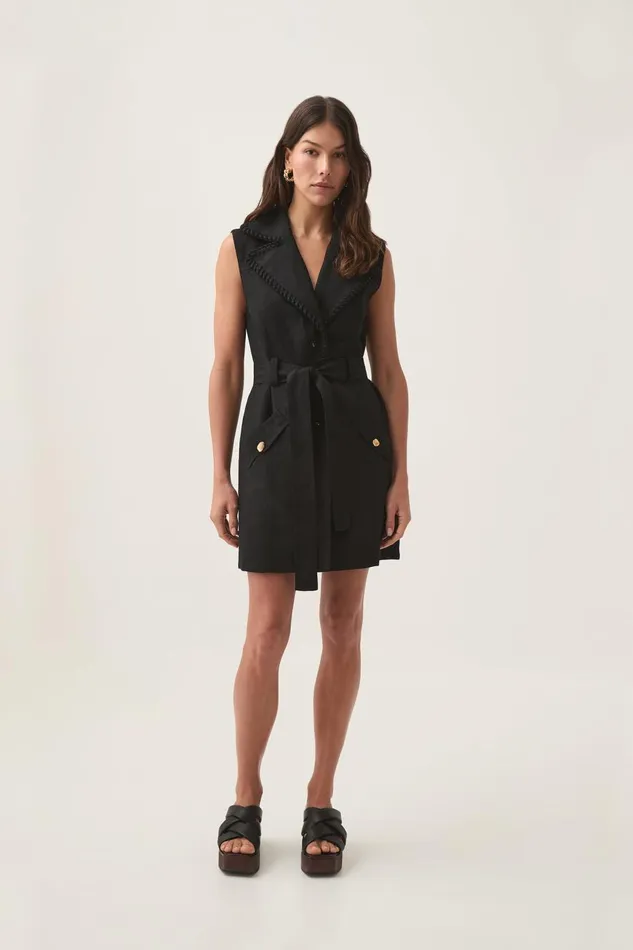 Aje Dresses Encompass Utility Mini Dress Black 8211 Women