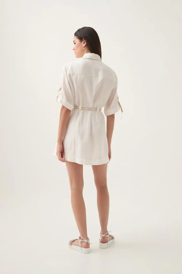 Aje Dresses Imogen Logo Mini Dress Ivory 8211 Women Aje Dresses Imogen Logo Mini Dress Ivory 8211 Women