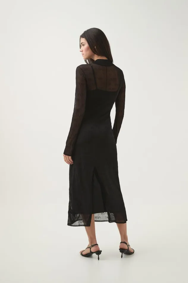 Aje Dresses Metaphor Logo Knit Dress Black 8211 Women Aje Dresses Metaphor Logo Knit Dress Black 8211 Women