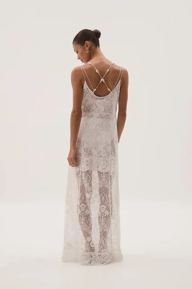 Aje Dresses Pera Maxi Dress White 8211 Women