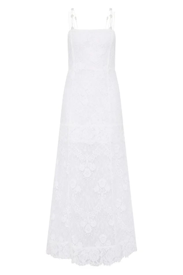 Aje Dresses Pera Maxi Dress White 8211 Women Aje Dresses Pera Maxi Dress White 8211 Women